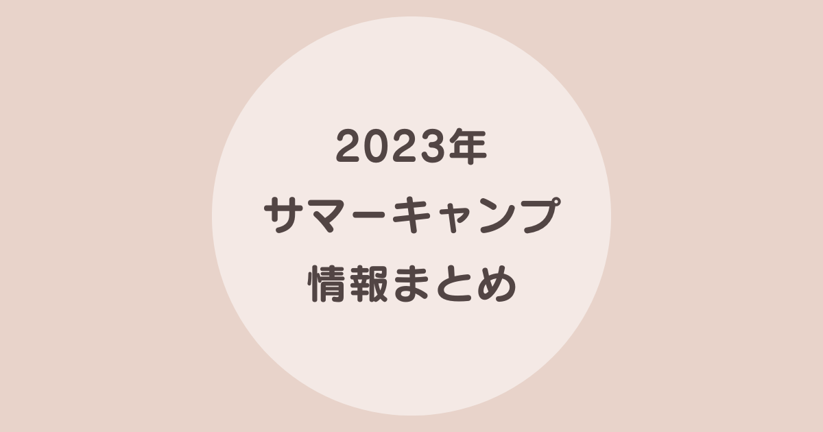 サマーキャンプ　国内