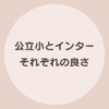 公立小学校 インタナショナルスクール 比較