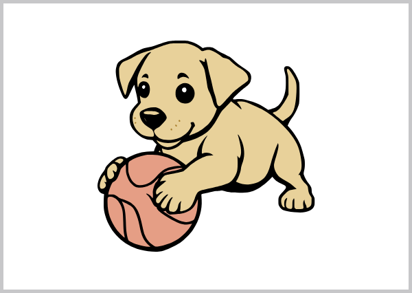 puppy play ball のイメージ
