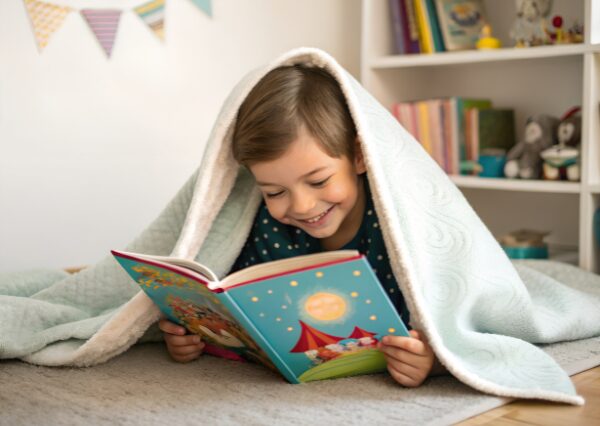 1人で本が読めるようになった子どものイメージ